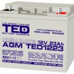 Accu.Pb.12V 23Ah TED F3 surub HR