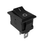 Intrerupator CR 26x21x15mm negru 6A 250Vac