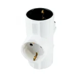Triplu stecher schuko T alb
