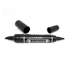 Marker negru gros 2 varfuri