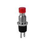 Buton FR NC 0.5A 250Vac 9x27mm rosu