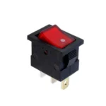 Intrerupator CR 19.2x13mm 3A 250Vac rosu cu iluminare