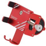 Suport telefon pentru bicicleta metal rosu