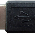 Adapt USB A-mini5p m-m