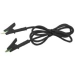 Cablu cu crocodili 1m negru
