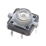 TactSw 12x12x7.3mm LED alb