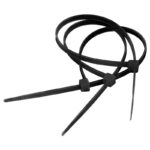 Colier rapid 20cm negru 2.5mm