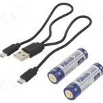 Accu.ICR14500 3.6V 0.95Ah+cablu USB set 2 buc