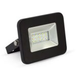 Proiector 10W LED alb 6000K slim negru IP65