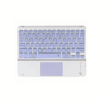 Tastatura cu touchpad BT mini alb+albastru