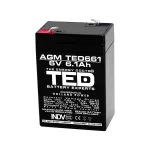Acumulator Plumb 6V 6.1Ah TED F1