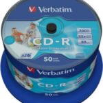 CD-R 700MB 52x AZO wide Inkjet Printable Verbatim