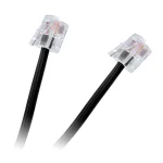 Cablu telefon mufat 2m negru