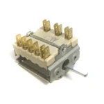 Comutator rotativ 7pozitii (0-6) 1NO/2CO 16A 6x4.6mm 23mm
