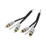 Cablu 2RCA t-t 5m auto+remote HQ