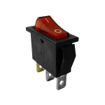 Intrerupator CR 34x31x14mm 15A 250Vac rosu iluminat