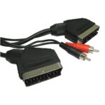 Cablu SCART-SCART+2RCA t-t 1.5m