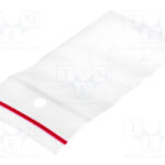 Punga plastic cu fermoar 40x60mm