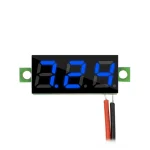 Voltmetru LED 5-30Vdc 30x9x9mm albastru