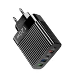 Alimentator USB A x3+tipC x2 retea 120W negru