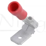 Papuc 6.3mm m+t rosu partial izolat