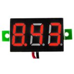 Voltmetru LED 3.3-30Vdc 33x14x10mm rosu