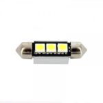 Led bec T10x36 3x5050 alb rece CanBus blister