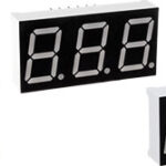 Afisor 2dig cc LED albastru 19x25x8mm