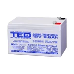 Acumulator Plumb 12V 9.6Ah TED F2 HR