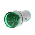 Voltmetru LED 3dig 20-500Vac fi22mm verde