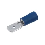Papuc 6.3mm tata albastru izolat
