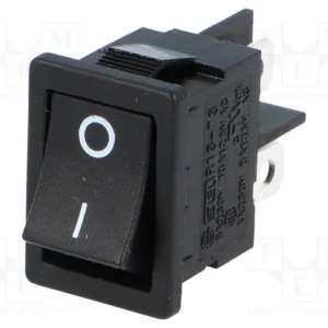 Intrerupator CR 19.2x13mm 6A 250Vac negru