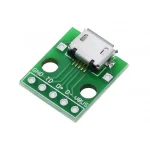 Mufa USB micro-B mama montata pe cablaj 5pini