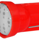 LED bec T10 1FxCOB0.4W rosu