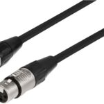Cablu XLR m-t 15m negru semnal Rean