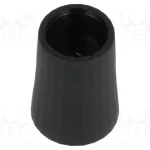 Buton rotativ negru K88 cu capac