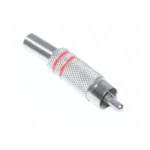 Mufa RCA tata metal rosie fir