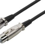 Cablu XLR m-t 6m negru semnal Monacor