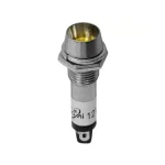 Bec martor 12Vdc 9x36mm LED galben metal