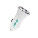 Alimentator USB A+tip C auto QC+PD 38W alb Spacer