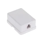 Priza 6P4C simpla aplicata alba