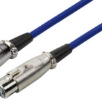 Cablu XLR m-t 2m HQ albastru semnal
