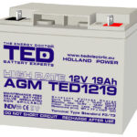 Accu.Pb.12V 19Ah TED F3 surub HR