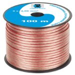 Cablu difuzor 2x4.0 transparent CCA