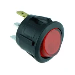 Intrerupator CR 20.2mm 20A 14Vdc LED rosu R13-112B-02-BR