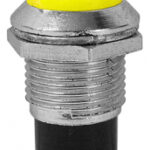 Bec martor 6.3Vdc 13x27mm galben metal