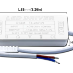 Sursa LED 230Vac 54-80Vdc 300mA 18-25W