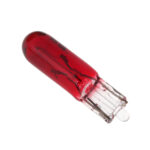 Bec auto T5 12V 1.2W rosu