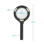 Lupa 85mm 3LED COB cu rama 3x