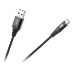 Cablu USB A 3.0-tip C 1m Rebel negru